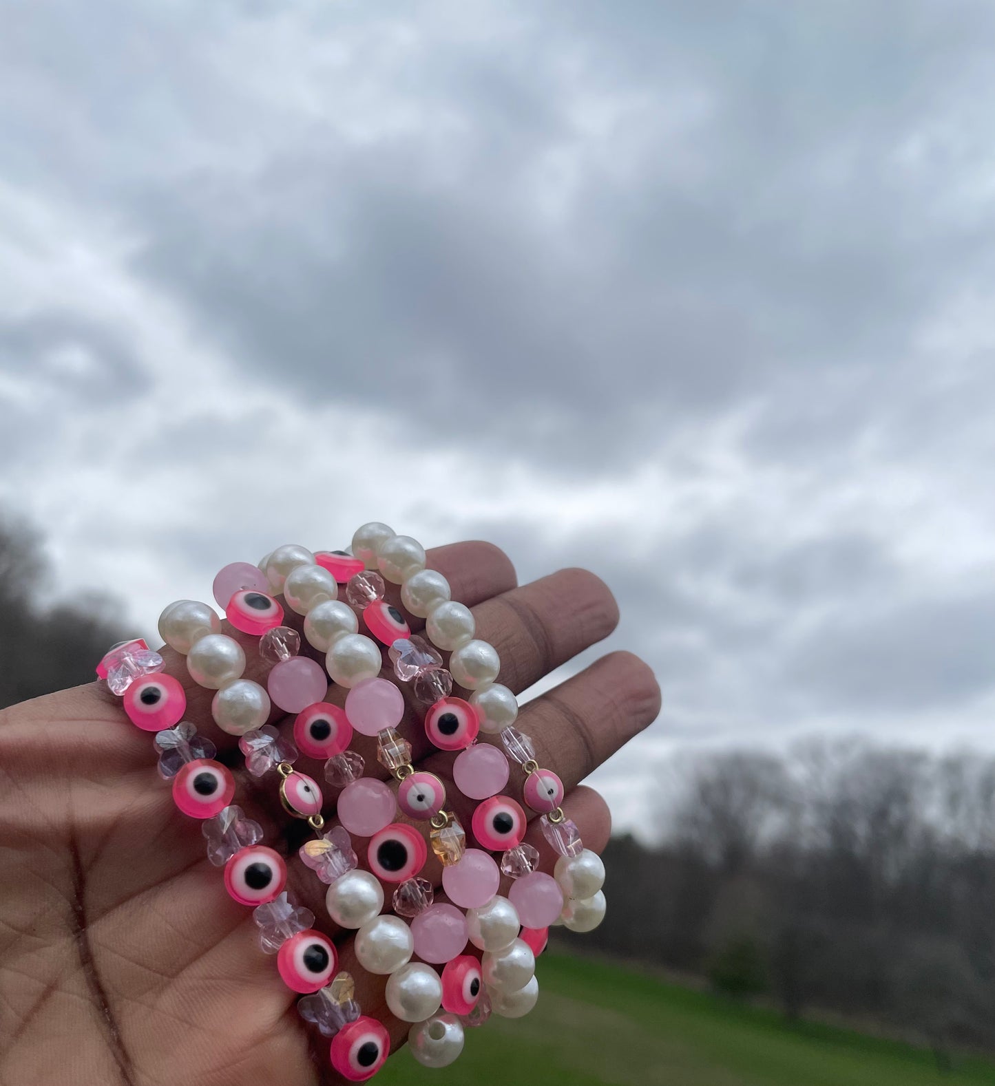 Pink Crystal Bracelets