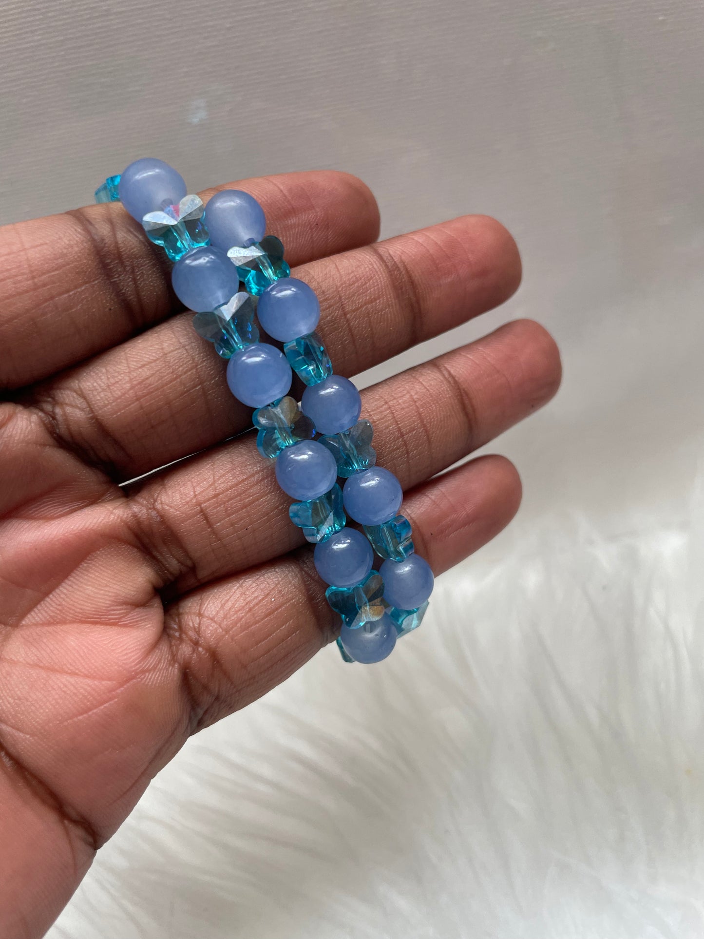 Blue Butterfly crystal bracelets