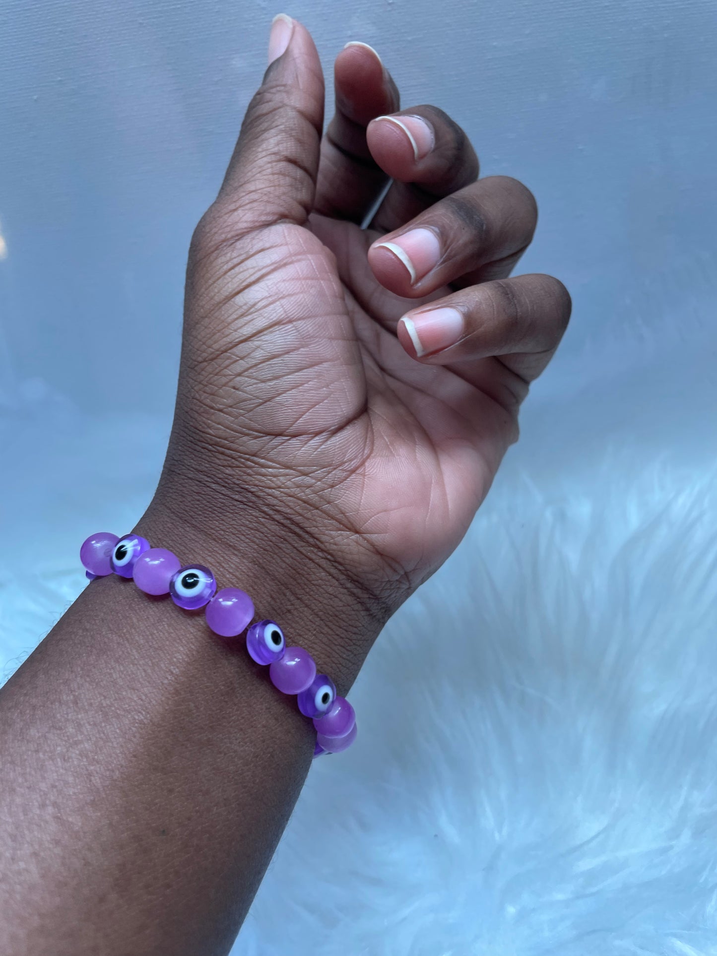 Lavender Eye Bracelets